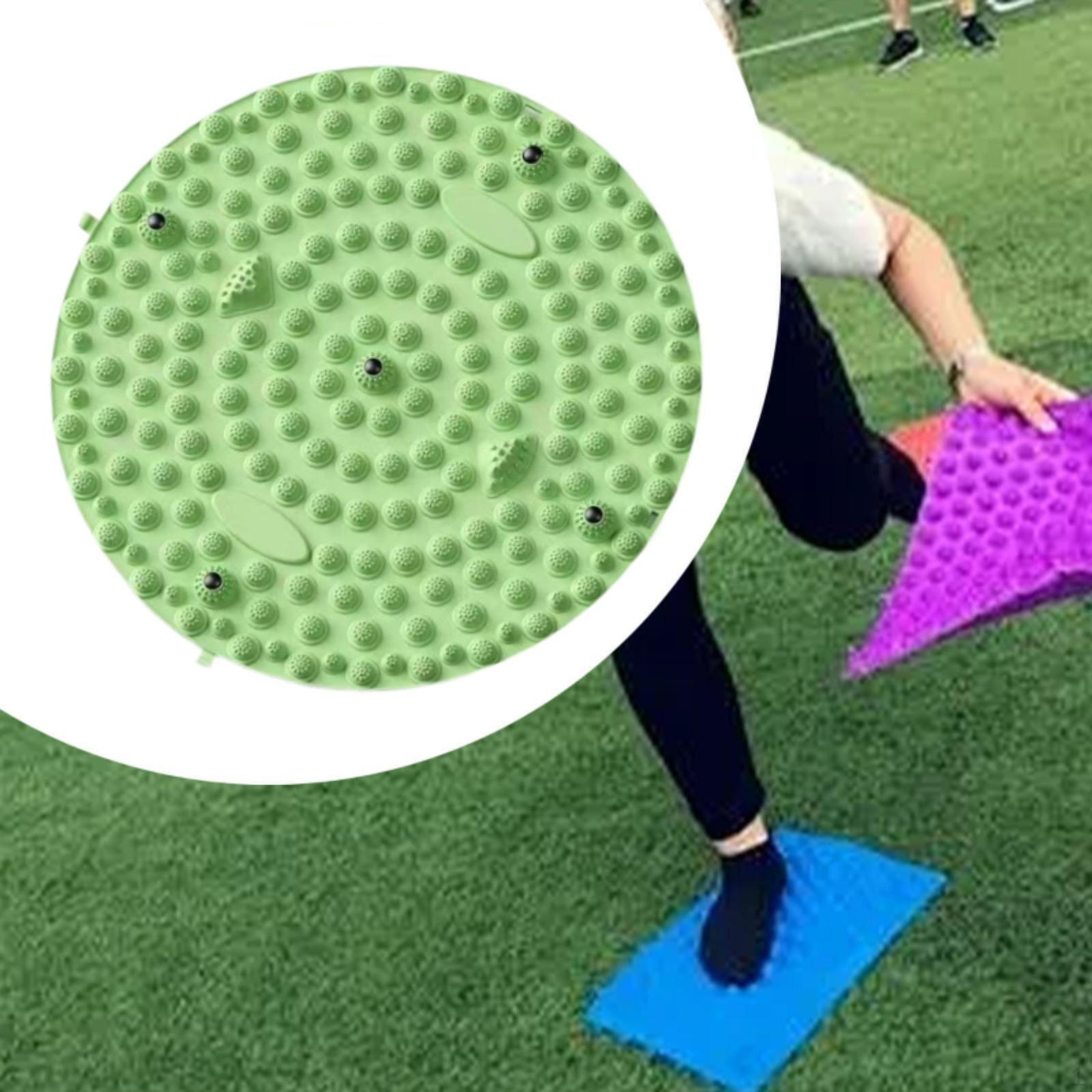 

Массажный коврик для ног, акупрессурный коврик, складной, гибкий, 55 см, стоячий для игрового офисного работника зелёный
