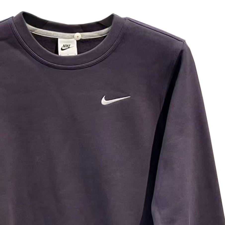 Nike Club Sweatshirts Men's Purple Crew Neck Moderate 623459-540