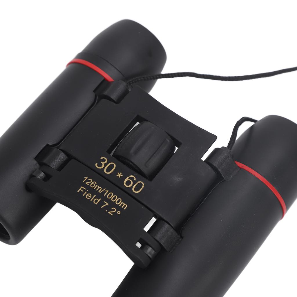 30x60 Folding Binoculars for Adults Kids Aluminum Alloy Rubber HD Lightweight Compact Binocular for Bird Watching Outdoor Travel Concert