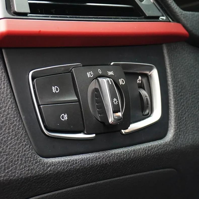 Car Headlight Switch Panel Frame for BMW 1 2 3 4 Series X5 X6 F22 F30 F31 F32 F33 F15 F16 320 328 Sticker Trim Cover Accessories