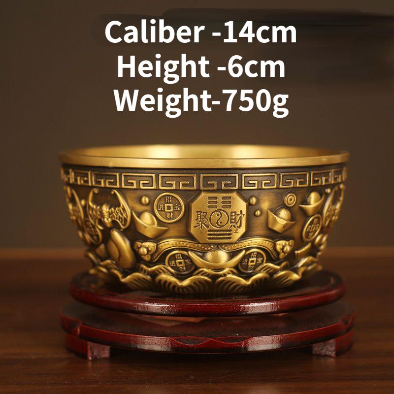 Fengshui Reiner Kupfer Schatzschale Reichtum Sammeln Feng Shui Reichtumsanziehung Heimgebrauch Shen Wansan Wohnzimmer Dekoration