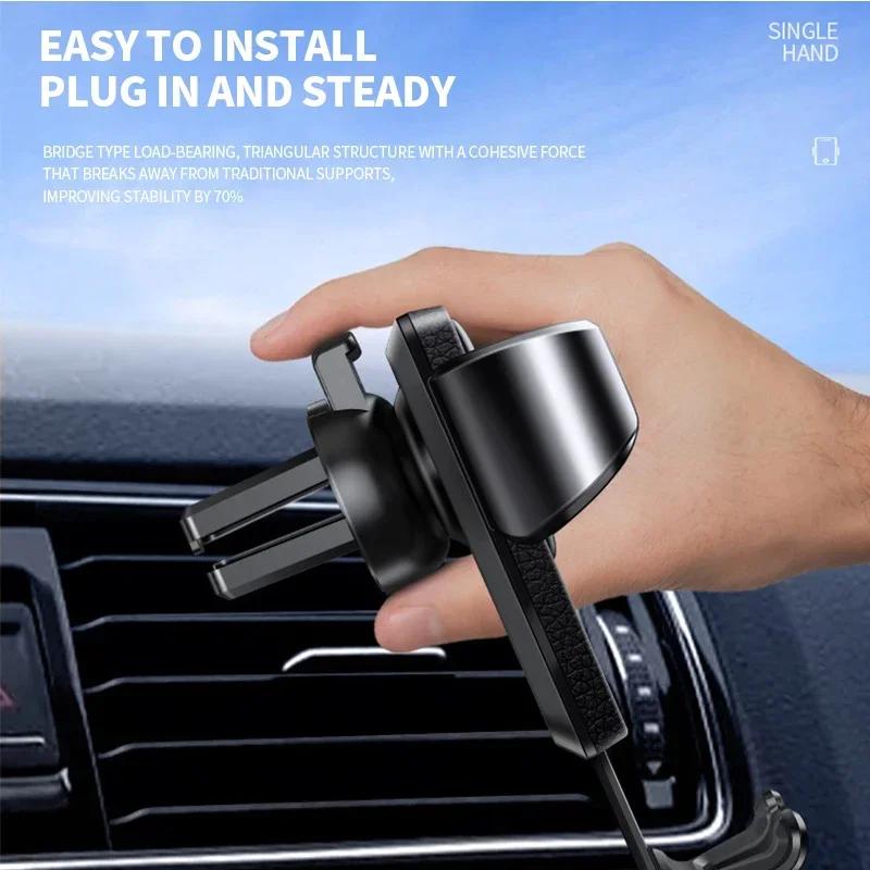 Gravity Car Air Vent Clip Mount Mobile Cell Stand Smartphone GPS Support For Nissan Nismo Tiida Teana GTR Juke Versa Almera