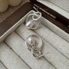 925 Sterling Silver Vintage Earrings For Women Trendy Circle Pearl Tassel Earring Jewelry Prevent Allergy Party Accessories