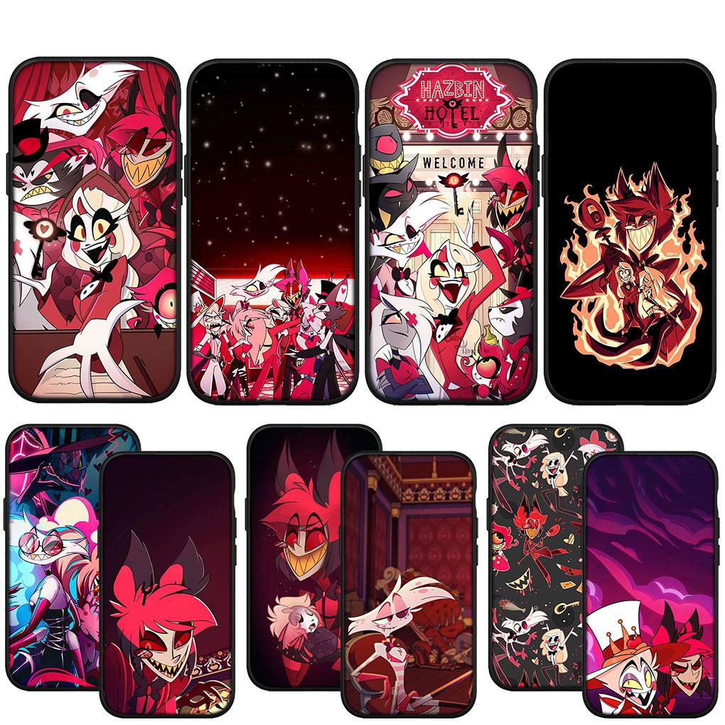 Angel Dust H-Hazbin Hotel Charile Casing for Apple iPhone 15 14 13 12 11 Pro XS Max XR 6 6S Plus + SE 14+ 6+ Phone Cover Case