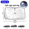 2024 Car Windshield Sun Shade Umbrella Foldable Sunshade Front Window Cover for UV Block Heat Protection Protector ParasolWindshield Sunshades 1