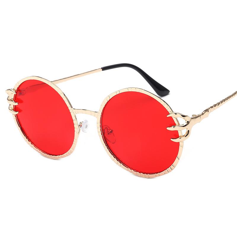 Vintage Stylish Sun Glasses For Women Round Shape Anti-Reflective Sunglasses Women Outdoor Hiking Men Sunglass