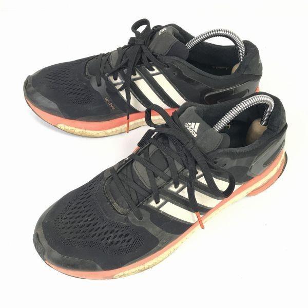 

adidas/adistar boost ESM/Low-Cut Sneakers/28.0/Black×Orange×White/With Stripes