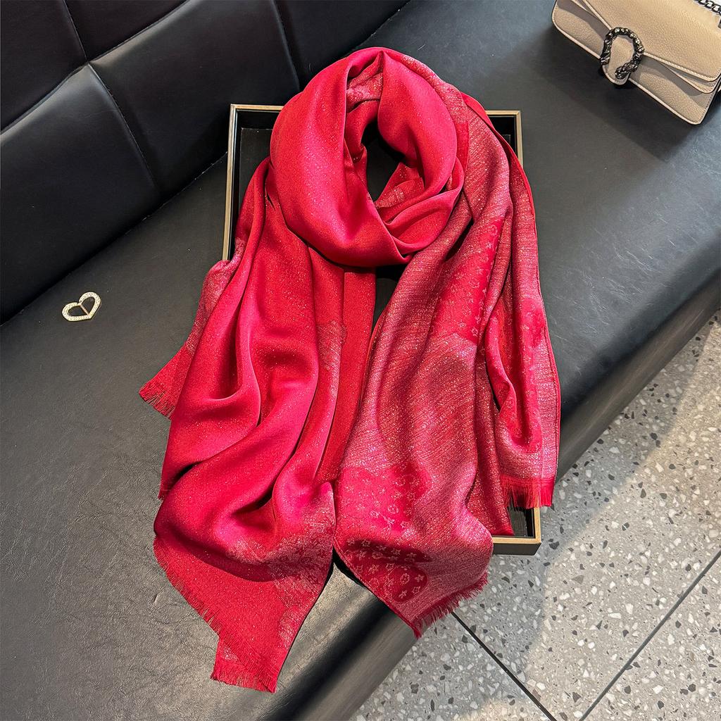 Lente en Zomer Tencel Katoen Gouden Zijde Zijden Sjaal Hoge Mode Buitenlandse Stijl Strand Sjaal Sjaal Pentagram Sjaal Vrouwen