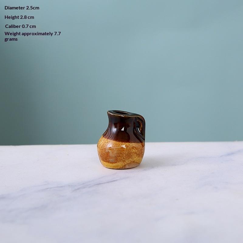 1Pcs Dollhouse Creative DIY Flower Arrangement Decorative Object For Home Kitchen Decoration Mini Ceramics Vase Fridge Magnet