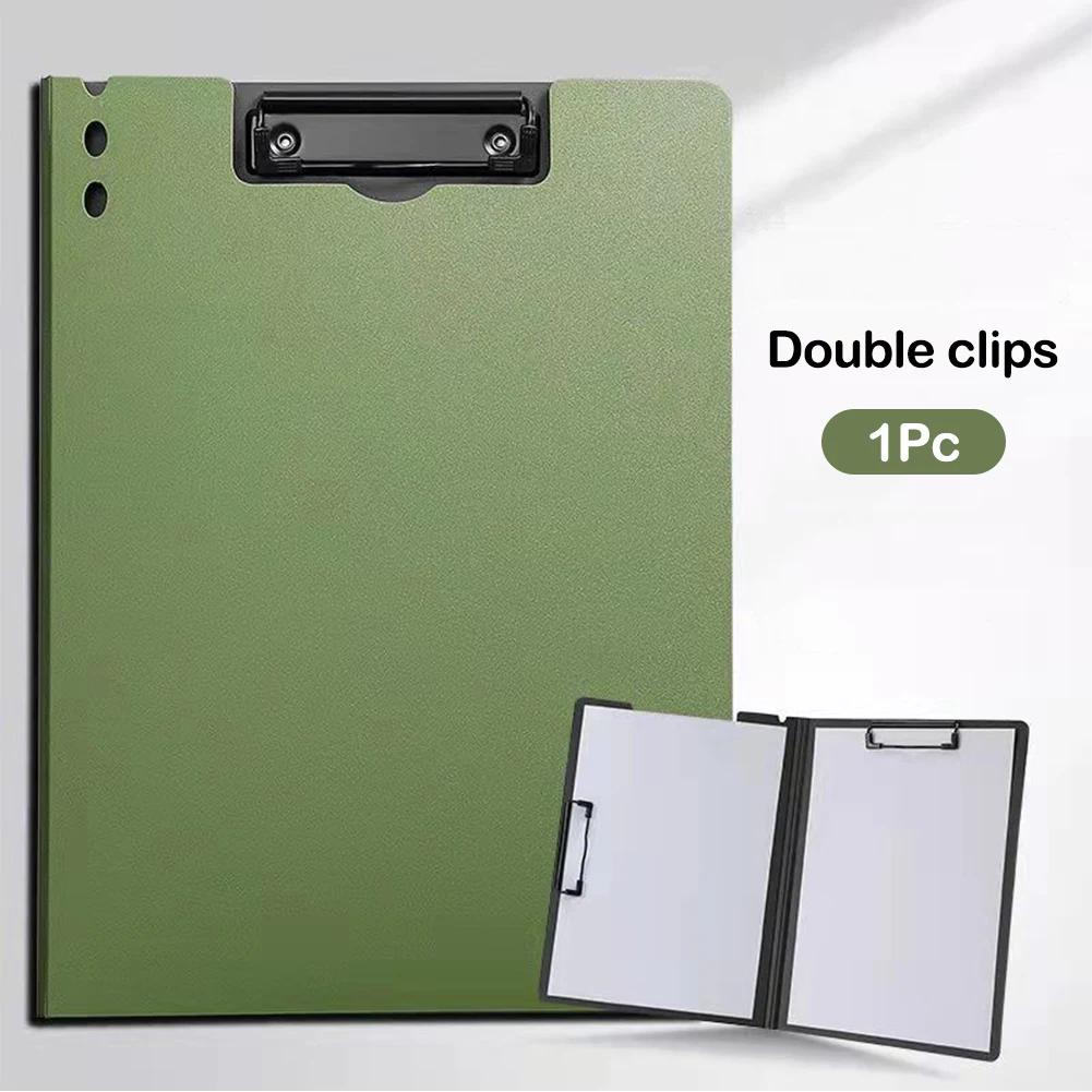 A4 Document Folder Office Stationery Student Test Paper Organizer Lecture Notes Clip File Folder Speech Script Storage