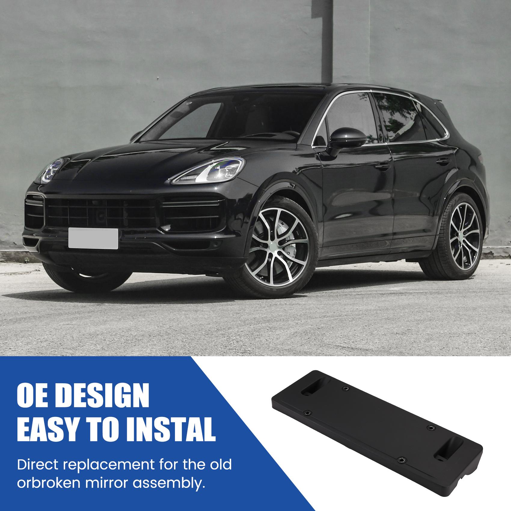 Front Licence Plate Holder License Plate For Cayenne 9YA 2018 9Y0807287E чёрный