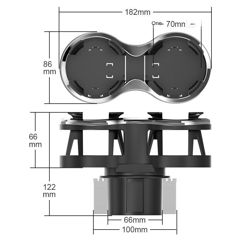 Two-Hole Water Cup Holder Car Multi-Function Car With Coke Bottle Holder, Beverage Holder Instrument Panel Cup Holders