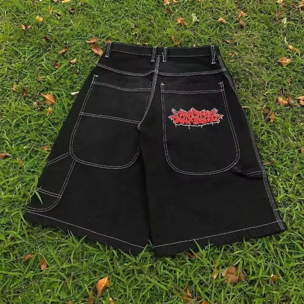 European and American high street shorts skateboard pants pattern couple hiphop hip hop denim shorts source manufacturer wholesale