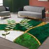 European Luxury Flower Rose Leaf Area Rug,Carpet Rug for Living Room Bedroom Sofa Doormat Decoration,Kitchen Non-slip Floor Mat