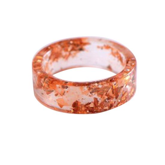 

Кольцо Пластиковый Подарок Ручной Работы US 9 оранжевый