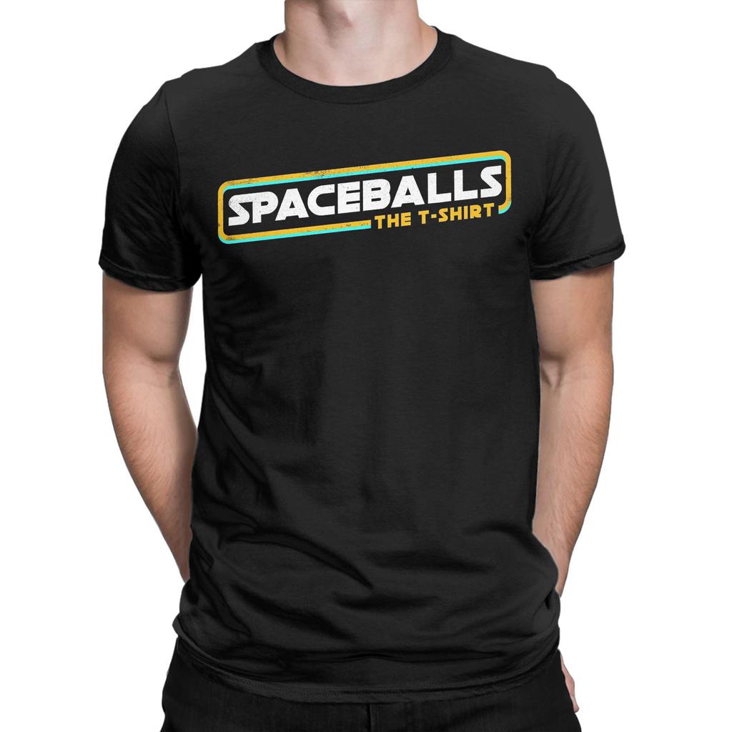 Men's T-Shirts Spaceballs Novelty Pure Cotton Tee Shirt Short Sleeve  T Shirts Crew Neck Clothing New Arrival