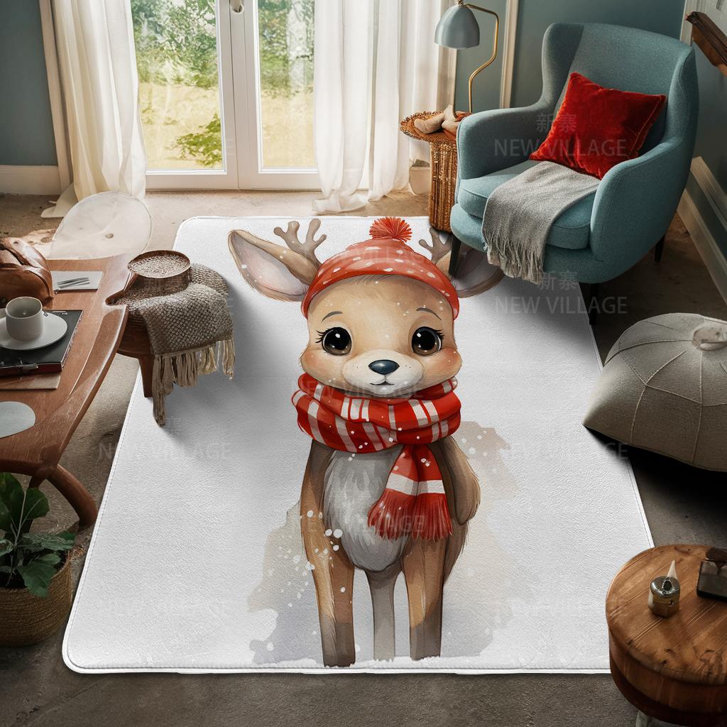 Dywanik wejściowy do domu Mata pod drzwi do domu Salon Łazienka Mata pod stopy łazienkowa antypoślizgowa chłonna dywaniki kąpielowe Wesołych Świąt zima