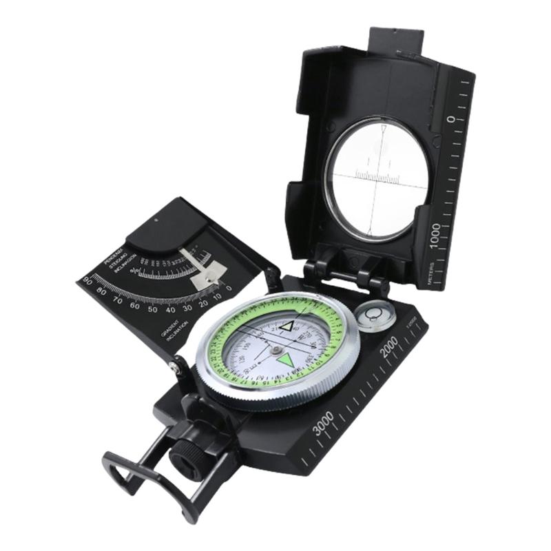 Luminously Compasses Professional Compasses High Precisions Metal Sighting Navigation Tool Camping Navigation Equipment