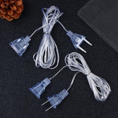3M/5M EU US Plug Extender Wire Light String Extension Cable Standard Power Extension Cord For Christmas LED String Light