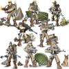 Weltkrieg Armee Militär Soldaten Spezialeinheiten Modell Zusammenbau Bausteine Ziegel Detailliertes Bildungsmodell DIY Geburtstagsspielzeug