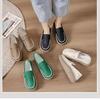 Huge Comfortable Single Shoes Women's 2025 Thick-soled Soft-soled Casual Shoes Non-slip Waterproof Work Shoes Breathable Doudou Shoes Non-slip