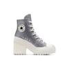 Converse Zapatillas de Lona con Lentejuelas Chuck 70 De Luxe para Mujer de Caña Media Resistentes al Desgaste Transpirables Grises A08177C