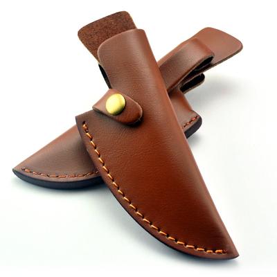 Fixed Blade Knife Straight Holder Cowhide Scabbard  Knife Cover Leather Sheath Case Hunting Knife Holsters Belt Buckle