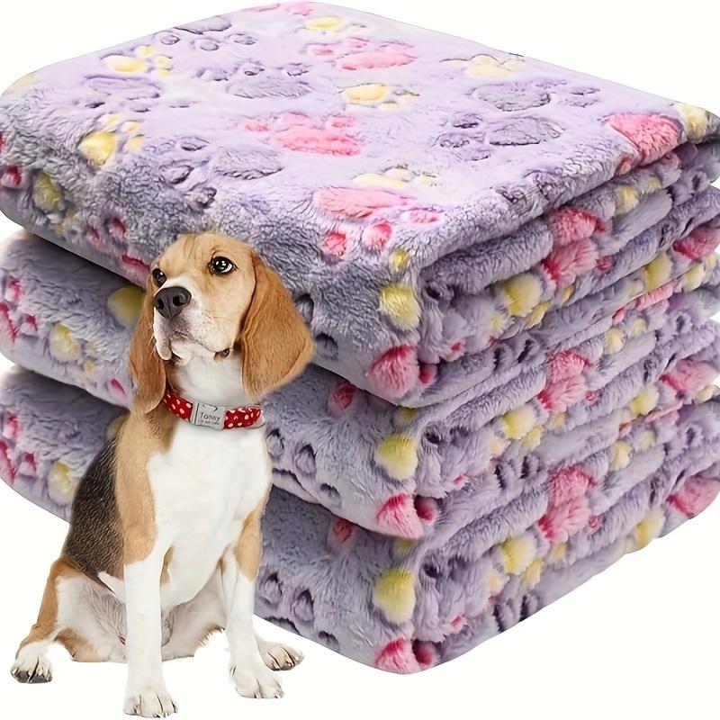 

1 шт. Мягкое и уютное одеяло для питомца - Пастельный цветочный дизайн, Машинная стирка, от очень маленького до большого, Идеально для малых и средних пород, Подстилка для питомца S(58.42*40.64cm） фиолетовый