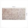 Protective Desk Mat with Print Delicate Flowers On Background 100X50 Cm