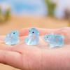 10 stuks Cartoon Schattige Mini Lichtgevende Olifant Ornamenten Miniature Beeldjes Creatieve Mode Diy Huisdecoratie Accessoires Cadeaus