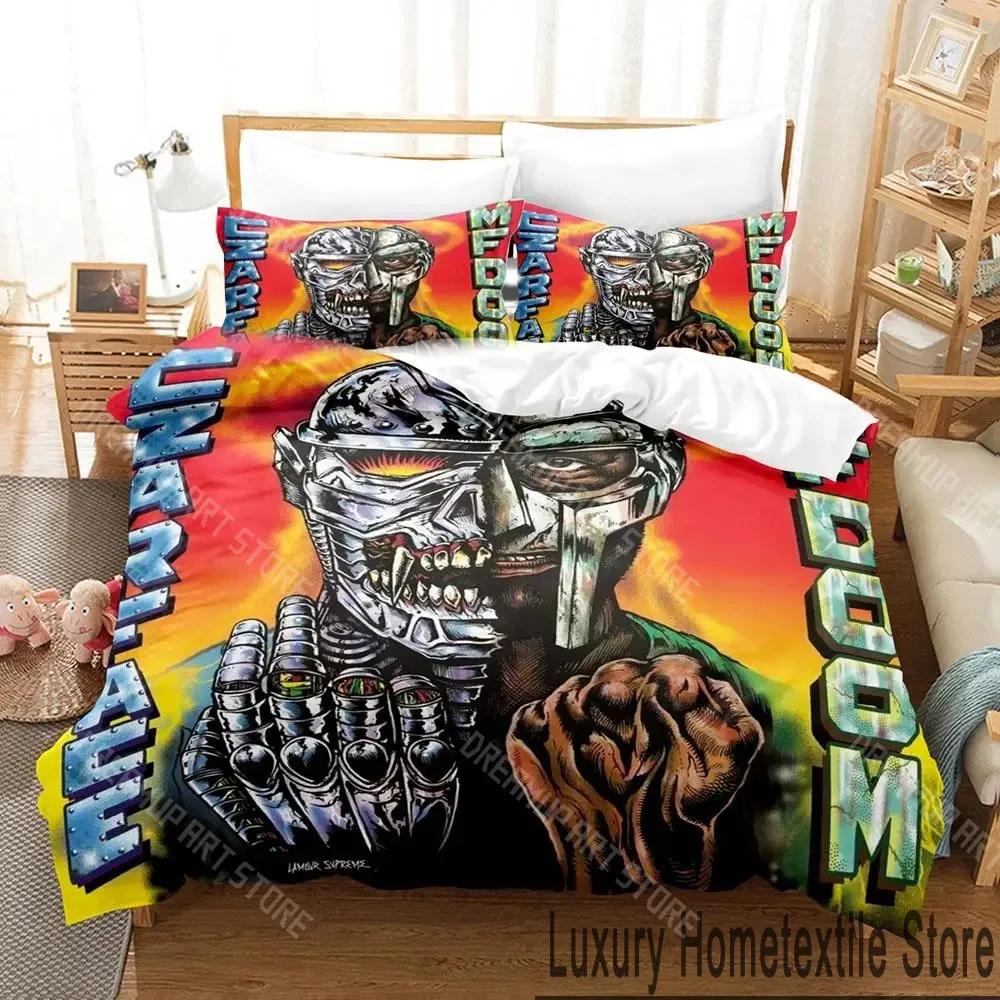 R.I.P Mf Doom Bedding Set Single Twin Full Queen King Size Bed Set Aldult Kid Bedroom Duvetcover Sets 3D Print Bed Sheet Set