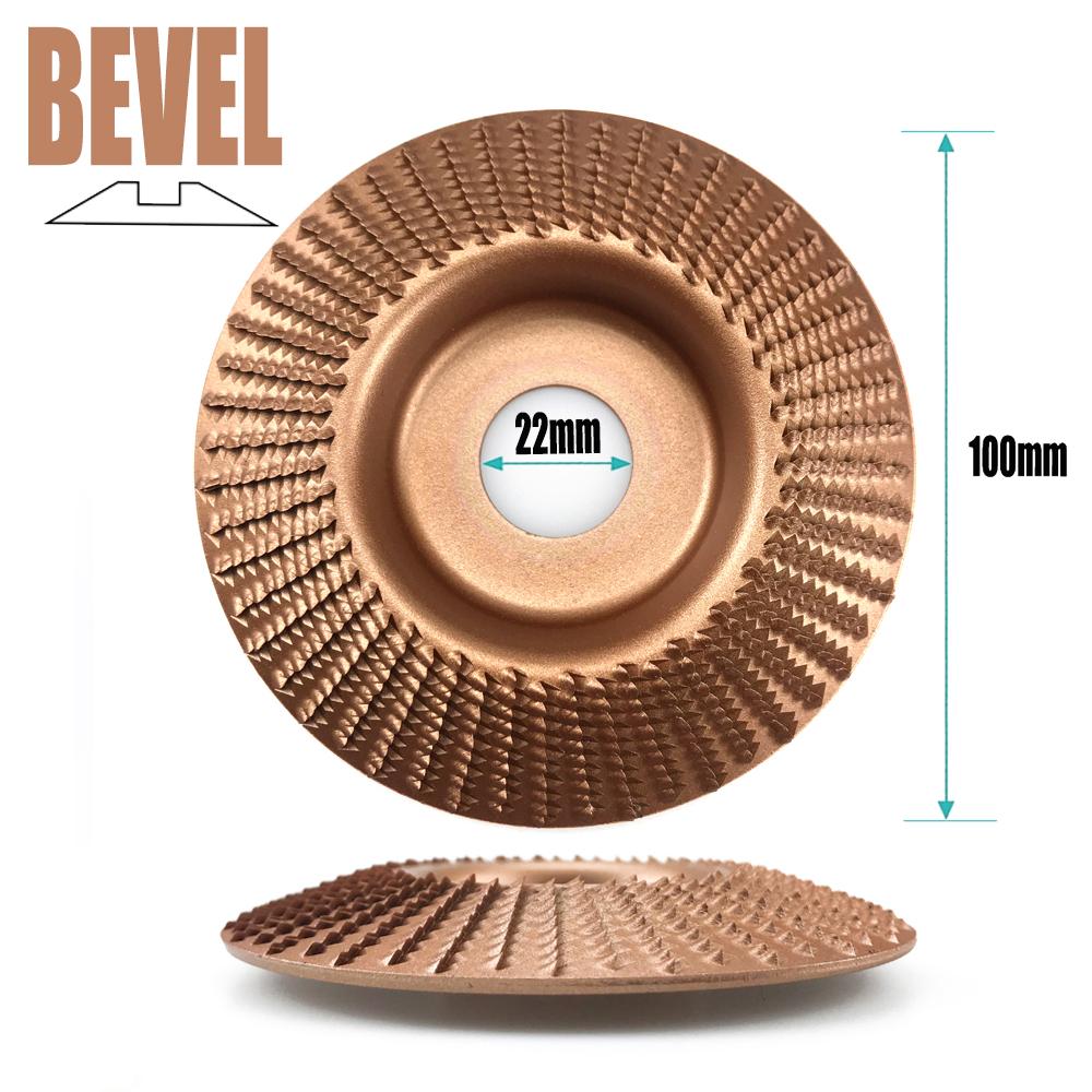 100mm Plane Bevel Angle Grinding Wheel 16/22mm Aperture Rotary Disc Sanding Woods Carving Tool Abrasive Disc for Angle Grinder