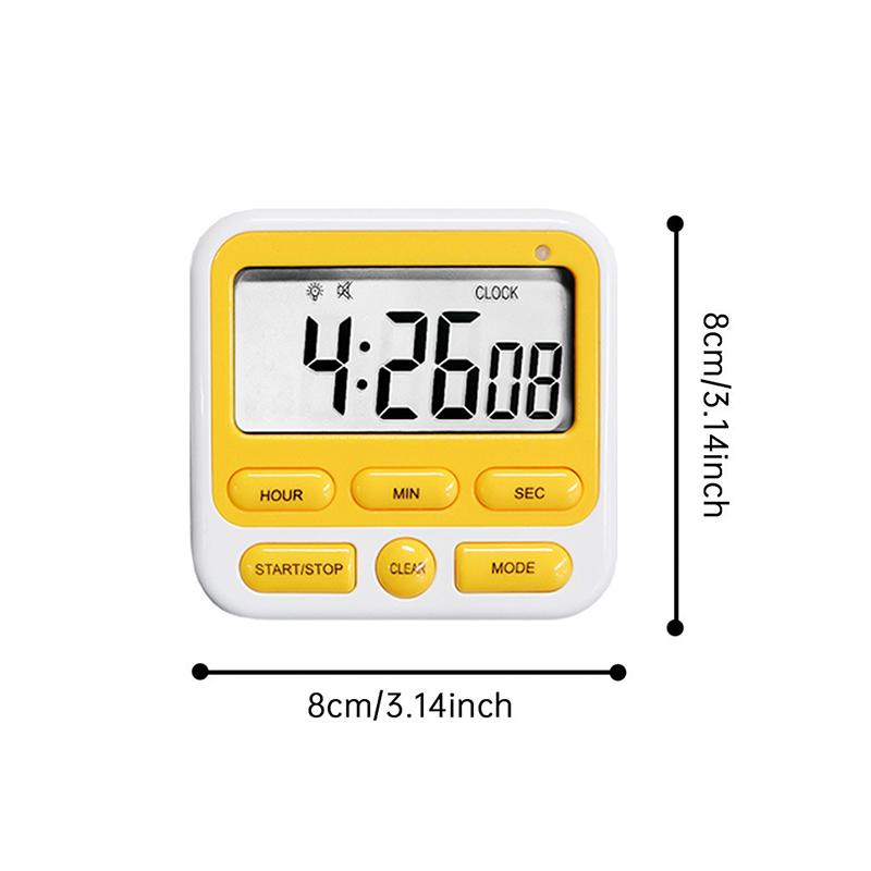 Digital Display Cooking Alarm Clock Kitchen Timer Sleep Stopwatch Clock House Countdown Kids Student Learning Time Manager