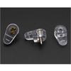 100Pcs with Screws Glass Fixing Clip Kit Plastic Hanging Hardware Tools  Cabinet Doors Windows