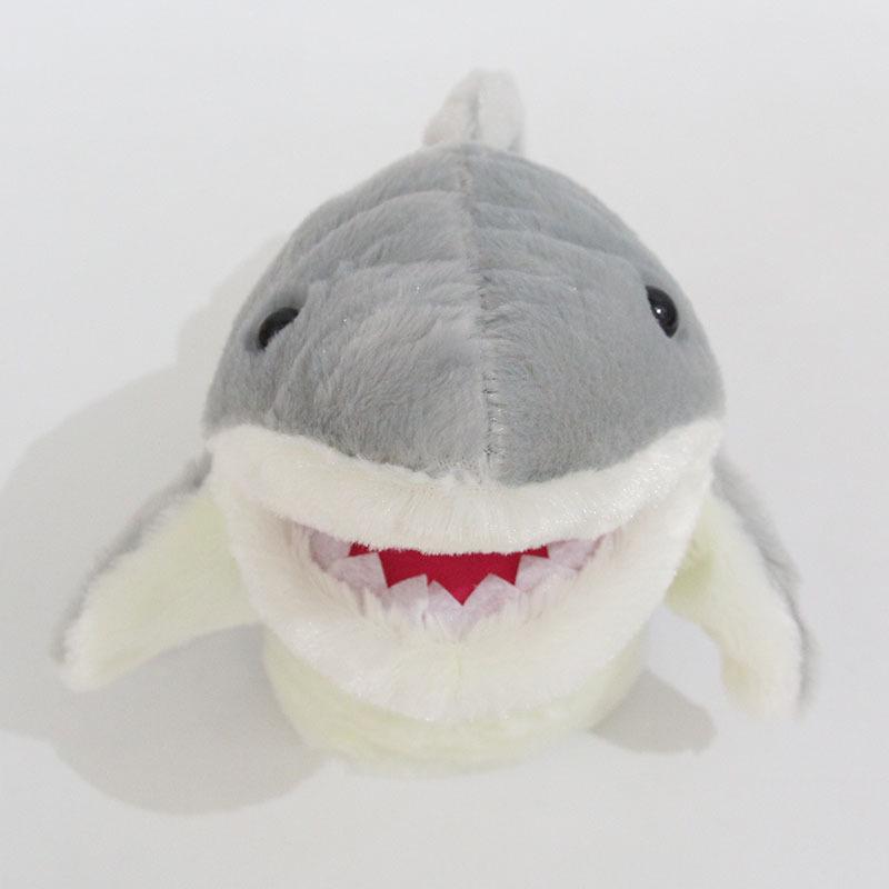 Cartoon Shark Hand Puppet Plush Toy - Cute Sea Animal Comfort Doll for Kids' Fun Performances