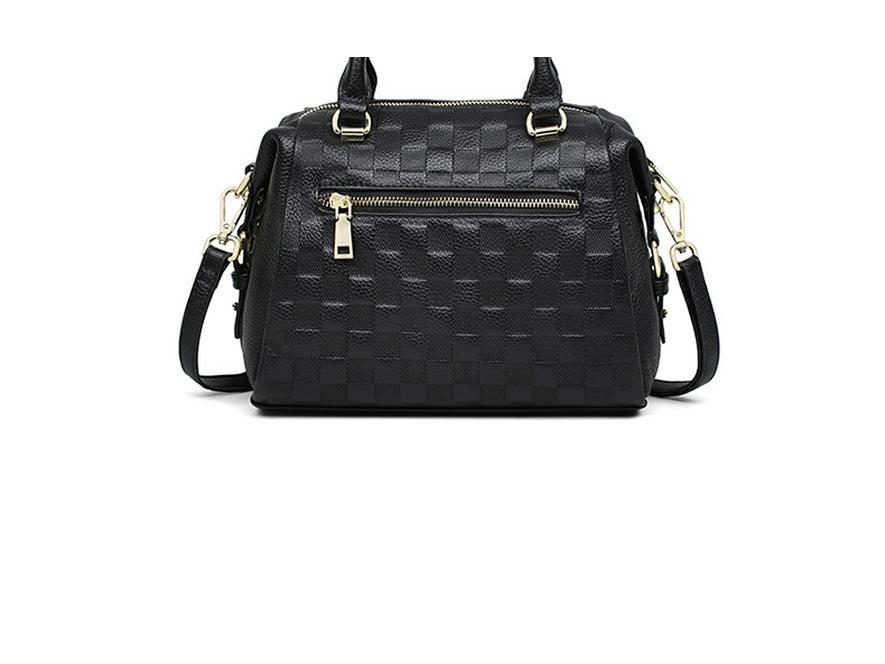 Damska torebka crossbody ze skóry naturalnej 2025 - Duża pojemność, do pracy, poduszka, torba Boston