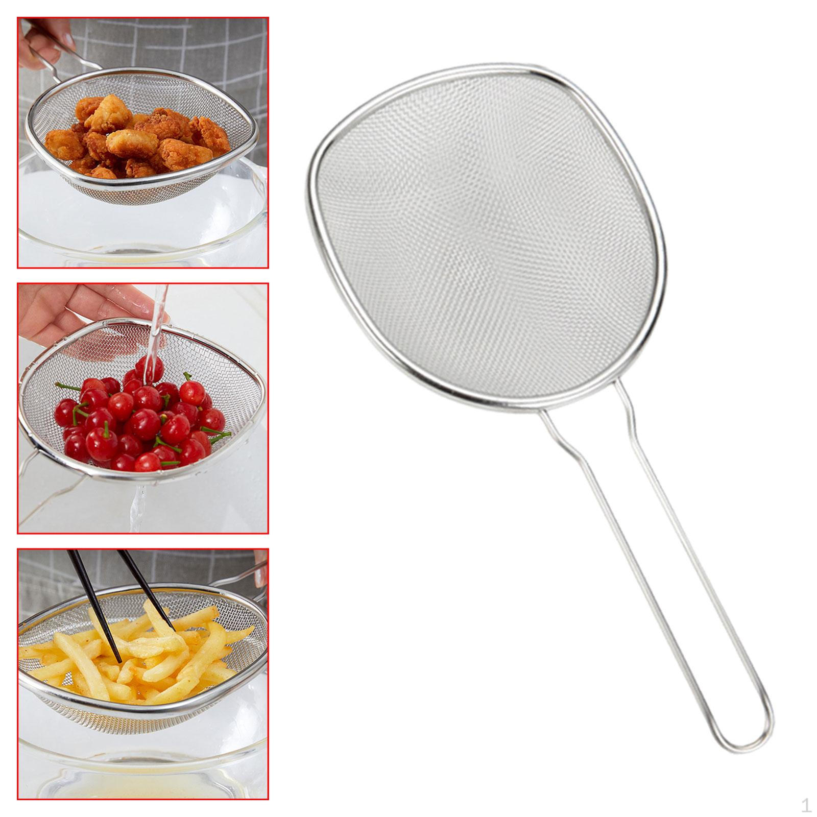 

Fine Mesh Strainer Cocktail Long Handle Food Sieves Strainers B