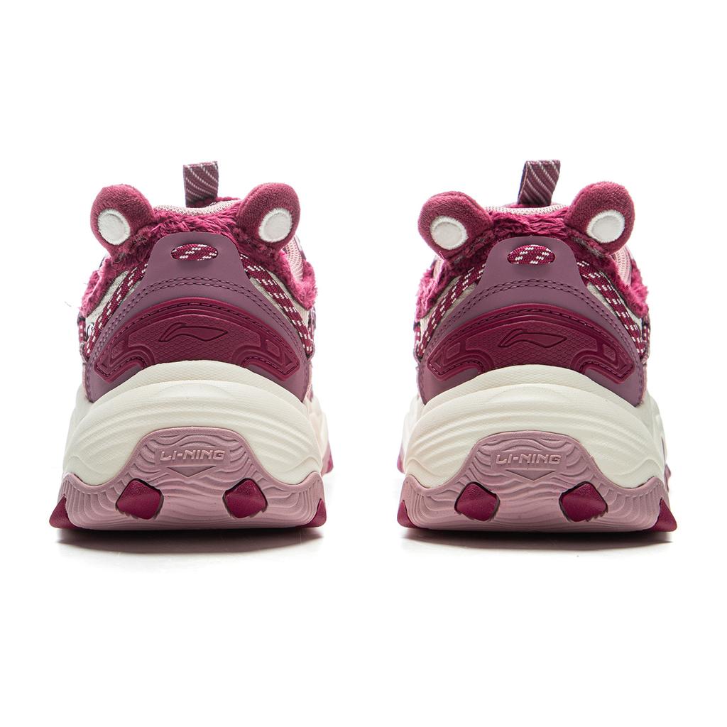 Li Ning Strawberry Bear X  Cat Paw Lite 2 Thick Sole Height Increasing Cushioning Retro Non-Slip Wear-Resistant Low-Top Dad Shoes AGCU176-8