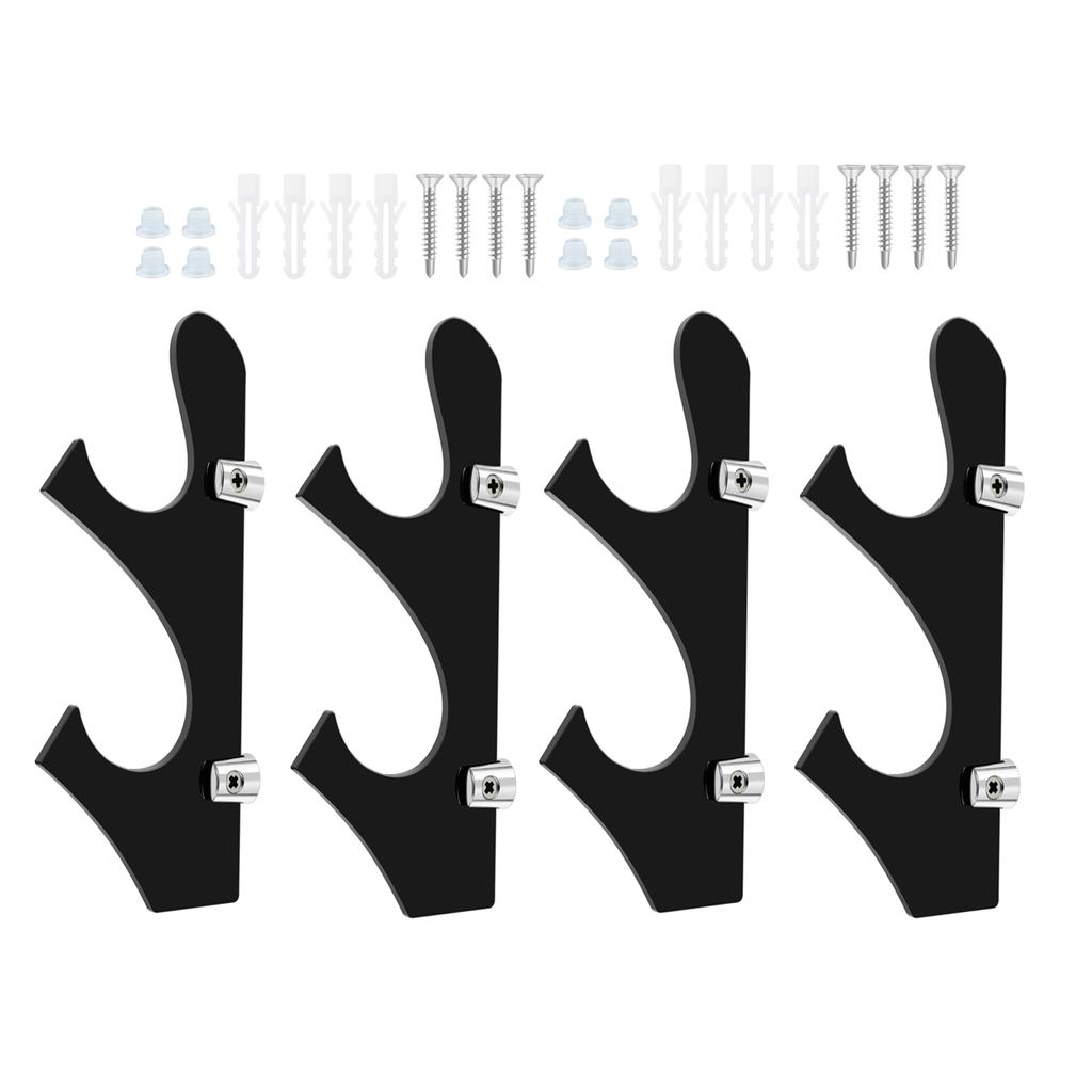 2/4Pcs Lightsaber Display Stand Wall Mount Acrylic Sword Holder Home Decorative Display Rack for Samurai Swords Light Saber
