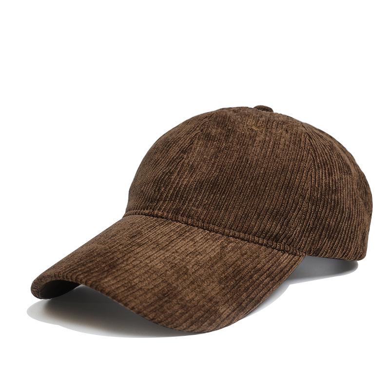 2025 Autumn/Winter Korean Women's Corduroy Duckbill Baseball Cap