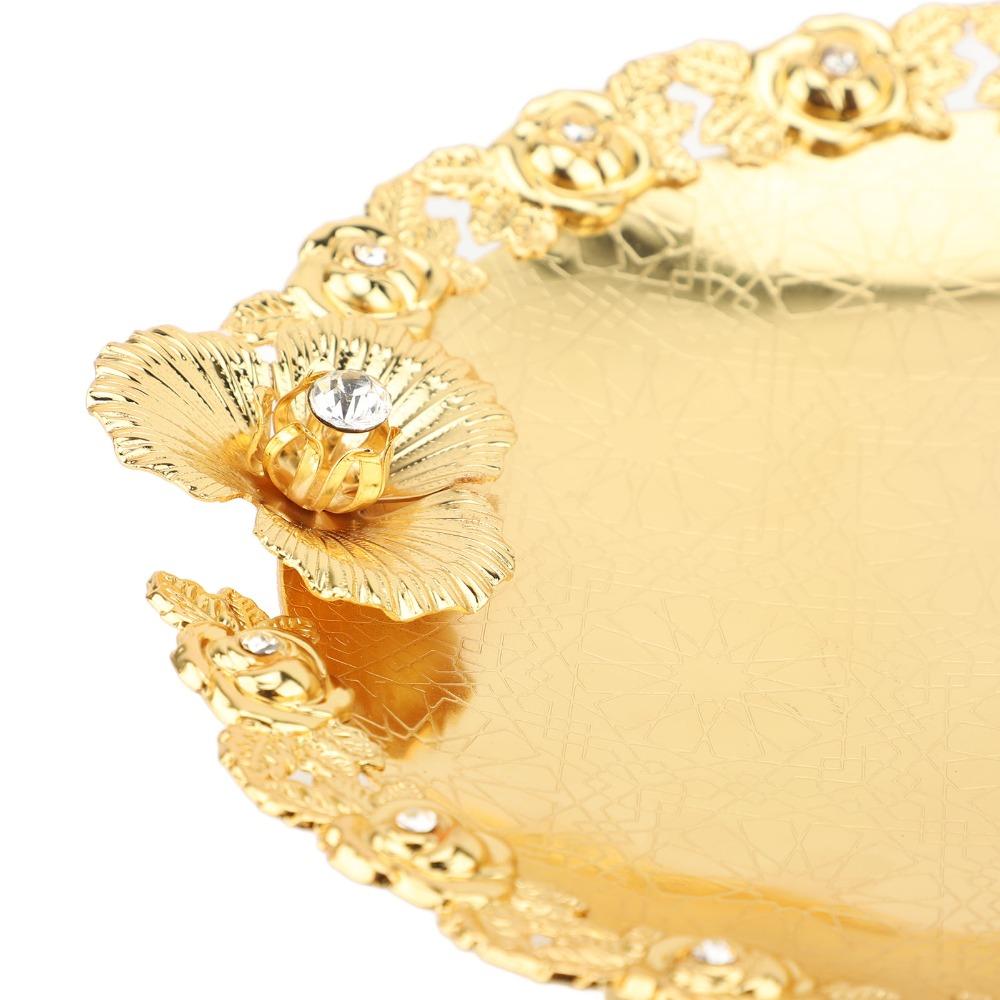 Gold Cake Display Stand Iron Alloy Cake Plate Cupcake Stands Cake Stand Kitchen Counter