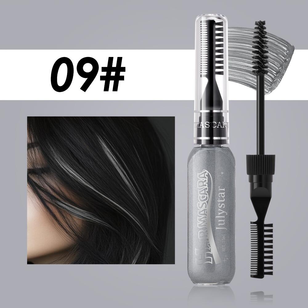 White Easy To Color Disposable Double-Headed Hair Dye Colored Highlights Eyelash Cos Party Stage Makeup Hair Dye Comb