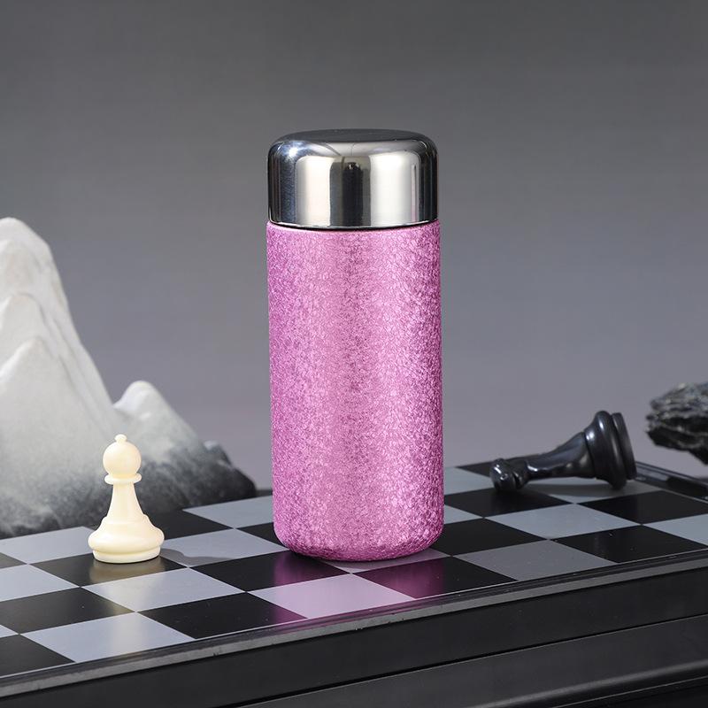 Titanium-covered gradual change capsule cup pure copper liner thermos cup high-end health business water cup portable business gift cup