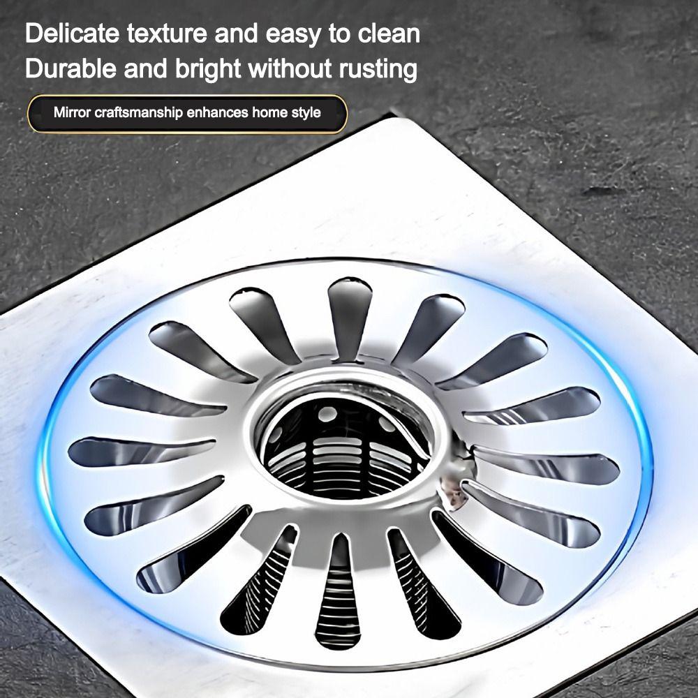 New Self-draining Floor Drain Core Anti-Odor Anti-Clog Hair Removal Filter Shower Drain Stopper for Household Bathroom