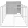 VidaXL Dog Niche with Courtyard Light Grey 214x661x181 Cm, Dog Cage, Dog Shelter, Pet House, Cages 3189139