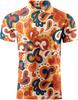 Retro Memphis Geometric Print Short-sleeve Polo, Trendy Casual Wear.