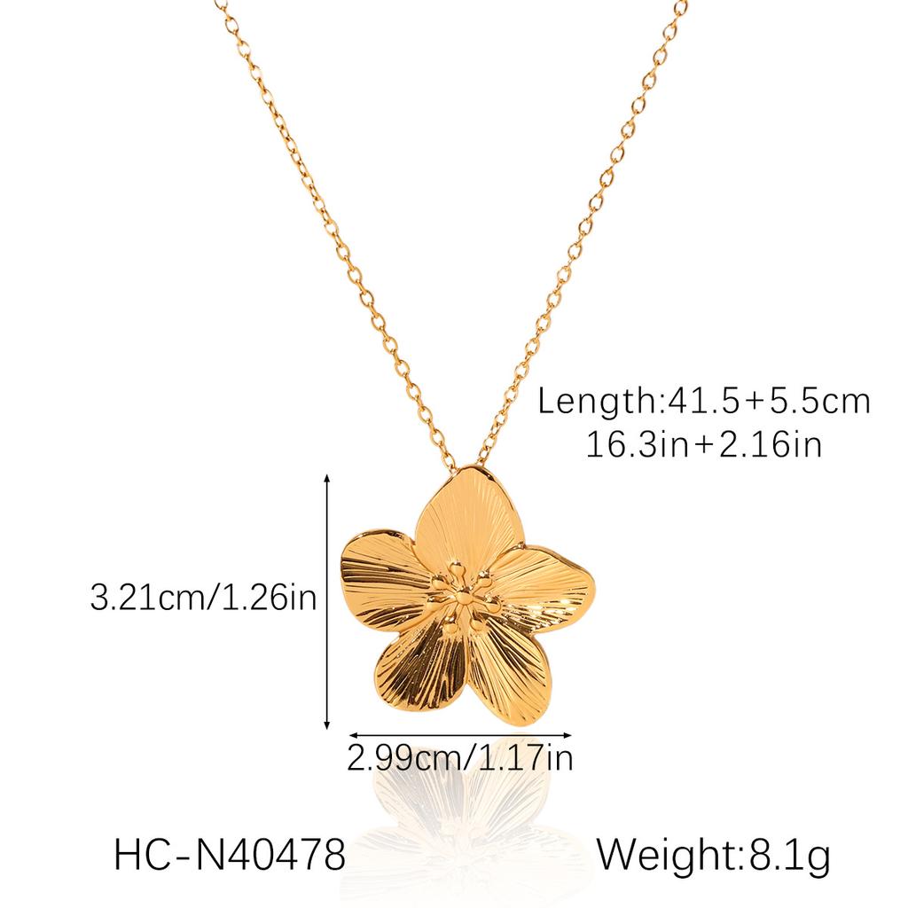 Stylish Titanium Steel Diamond Eight Point Star Necklace And Earrings Set For Women Fashion Jewelry