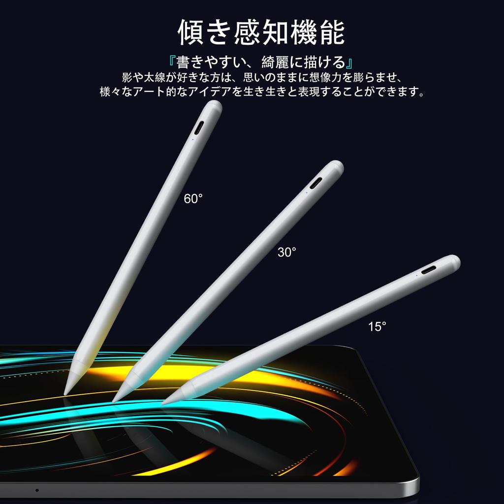 JAMJAKE iPad Apple Pencil Replacement Compatible with Tip Stylus Pen with Fast Tilt Magnetic and Malfunction Lightweight and Perfect for Students and