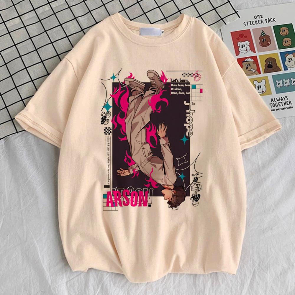 

Женская футболка поп-культура корейская одежда графическая красочная удобная классическая футболка 6XL