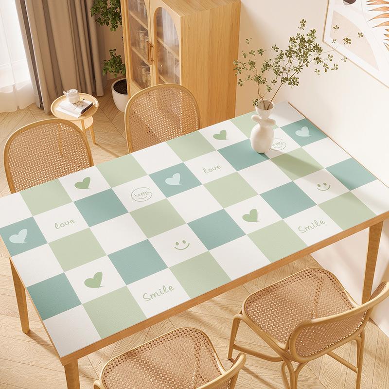 

Tablecloth Pvc Waterproof, Oil-Proof And Anti-Scalding Leave-In Table Mat, Desktop Protective Mat, Leather Tablecloth, Dining Table Mat, Coffee Table 50*80cm